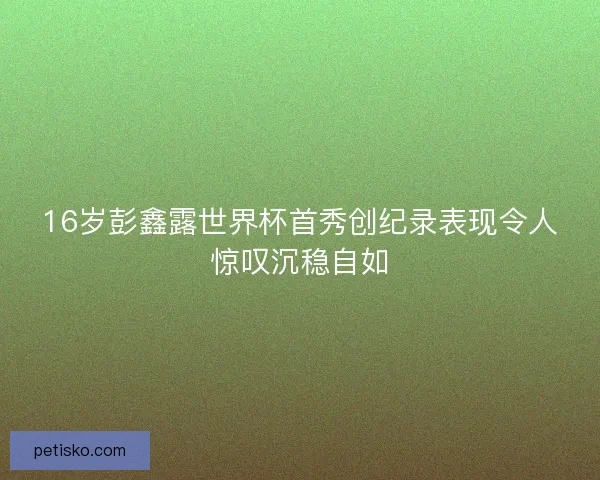 16岁彭鑫露世界杯首秀创纪录表现令人惊叹沉稳自如